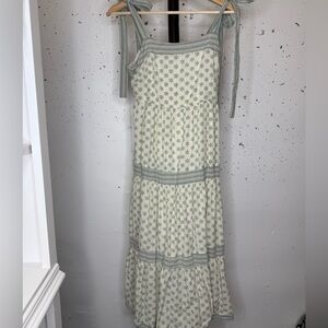 Easter midi floral dress. Adjustable.